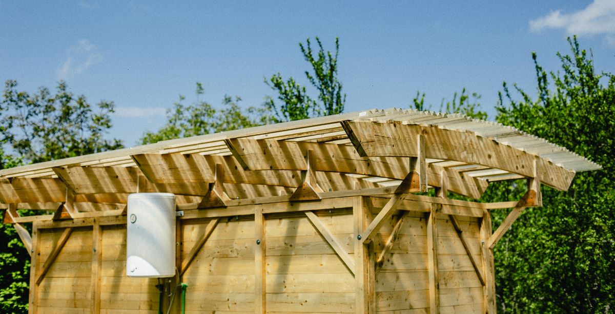 Shower building