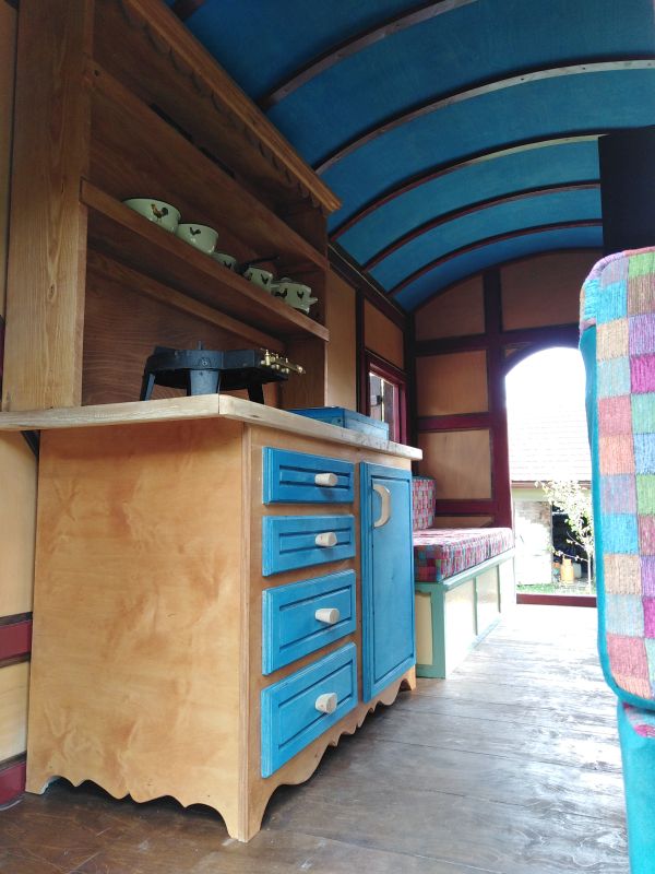 Interior gypsy wagon