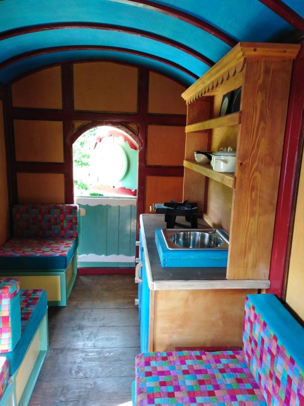 Gypsy wagon inside